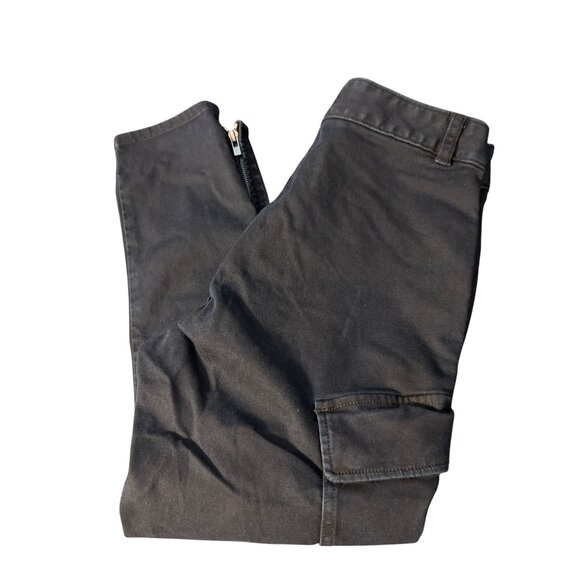 J Brand Mid Rise Skinny Jeans Dark Blue Denim Ankle Zippers Size 24 - Picture 5 of 7